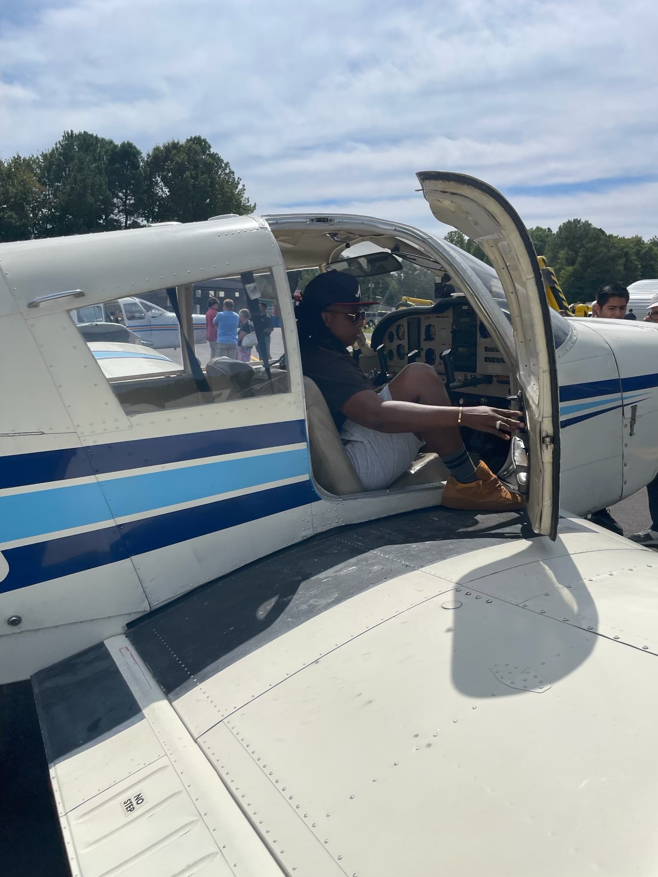 Aircraft on the ramp at Greensboro airport